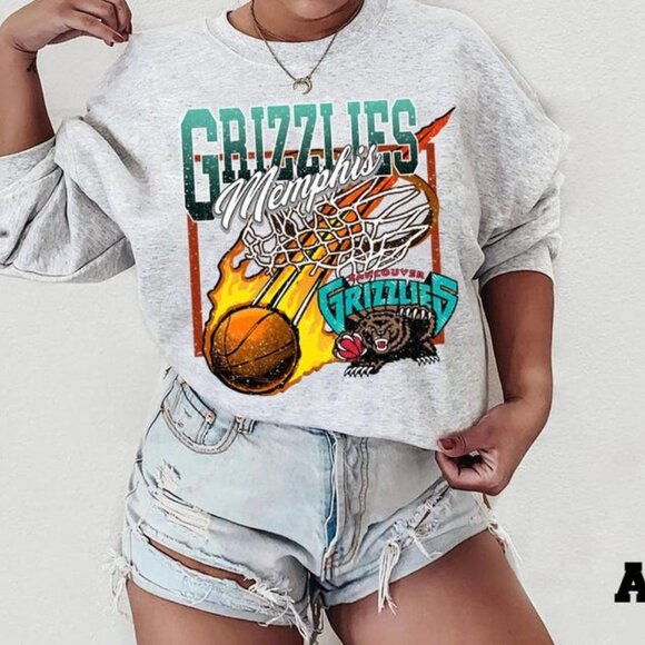 Other - Memphis Grizzlies Sweatshirt, Vintage Grizzlies Basketball Shirt, NBA Sports Tee